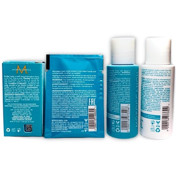 Moroccanoil Set: Hydrating Shampoo & Conditioner—Treatment Oil—Hand Cream *NIB* - Picture 3 of 5